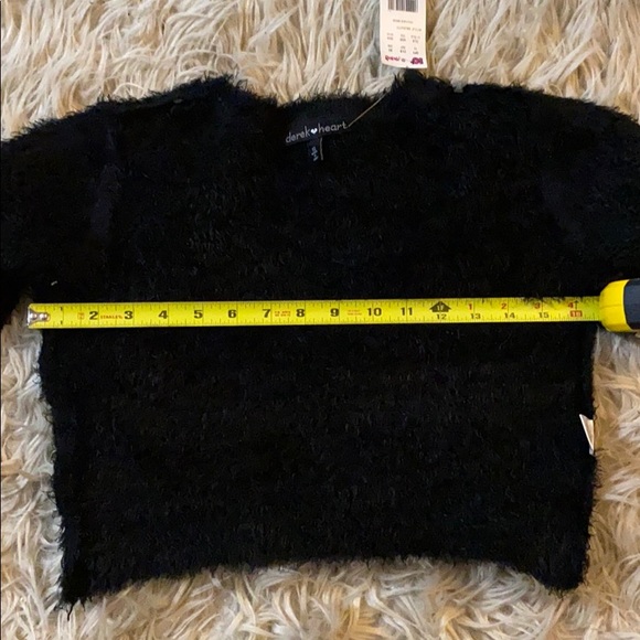 Two piece black fuzzy skirt set - Picture 5 of 7